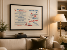 A Framed Vintage Sheet Music Print – Noël Coward's 