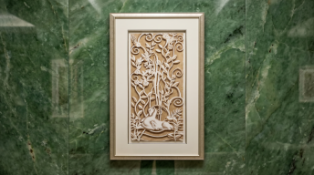 A South-East Asian Style Bas-Relief Trompe-l'œil Fine Art Print A substantial and visually