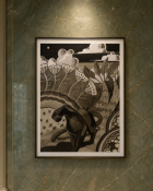 A Pair of Fine Art Panther Prints, After Norbertine von Bresslern-Roth A pair of striking, large
