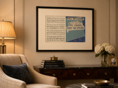 A Framed Vintage Sheet Music Print – Noël Coward's 