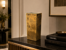 Takada ceramic vase gold 40cm [ Note this lot cannot be collected until after August 17th]