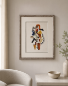 A Cubist Graphic Art Print After Albert Gleizes (1881–1953) A contemporary square decorative art