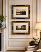 A Pair of Framed Landscape Prints, After J.M.W. Turner A fine pair of matching rectangular