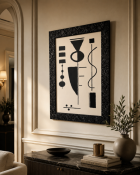 Framed Abstract Print, After 'Formspiel' (c.1948) by Max Ackermann A striking contemporary fine