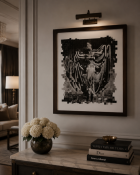 A Contemporary Photomosaic Joiner Print of a Vintage Dancer, In the Style of David Hockney An