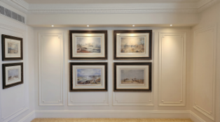 A Complete Set of Four Luxury Framed J.M.W. Turner Romantic Era Maritime Prints An exceptional and