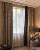 Three Pairs of Luxury Interlined Silk Drapes and Companion Show Curtains An extensive group of