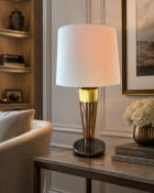 A Pair of "Sara" Murano Glass Table Lamps by Barovier & Toso A pair of high-end designer table lamps
