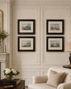 A Set of Four Framed Landscape Prints, After J.M.W. Turner prints after the celebrated English