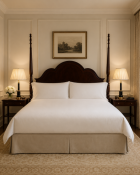 A George III Style Mahogany Super King Size Divan Bed and Headboard The mahogany headboard of