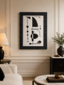 Framed Abstract Print, After 'Formspiel' (c.1948) by Max Ackermann A striking contemporary fine
