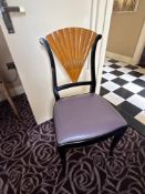 An Art Deco Style Maple Fan-Back Side Chair by Francesco Molon A high-end designer side chair by the