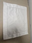 12 x Rivolta Carmignani Linen #TFLIN8- -Palce mats (Thames Foyer) Plain #100, four hems of 4cm