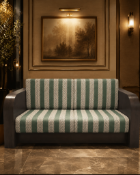 Commercial Banquette Seat and Backrest Cushions in Schumacher Velvet A set of professional-grade,