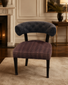 Dining chair Boutique Hospitality Dining Chair upholstered in Arley House Jaipur, Collection Azure