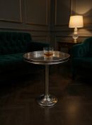 A Contemporary Nickel-Plated Wine or Champagne Bucket Stand A sleek, contemporary polished metal