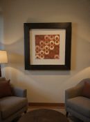 Denise Duplock Retro Geometric Mid-Century Style Framed Print A highly stylish, large-scale
