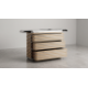 Timothy Oulton Castaway Large Chest in Aluminium Beached (120 x 51cm) is a coastal-inspired luxury - Image 2 of 5