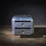 Timothy Oulton Aviator Blackhawk Large Side Table (67 x 67cm) in Spitfire (SPF) finish is an
