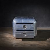 Timothy Oulton Aviator Blackhawk Large Side Table (67 x 67cm) in Spitfire (SPF) finish is an