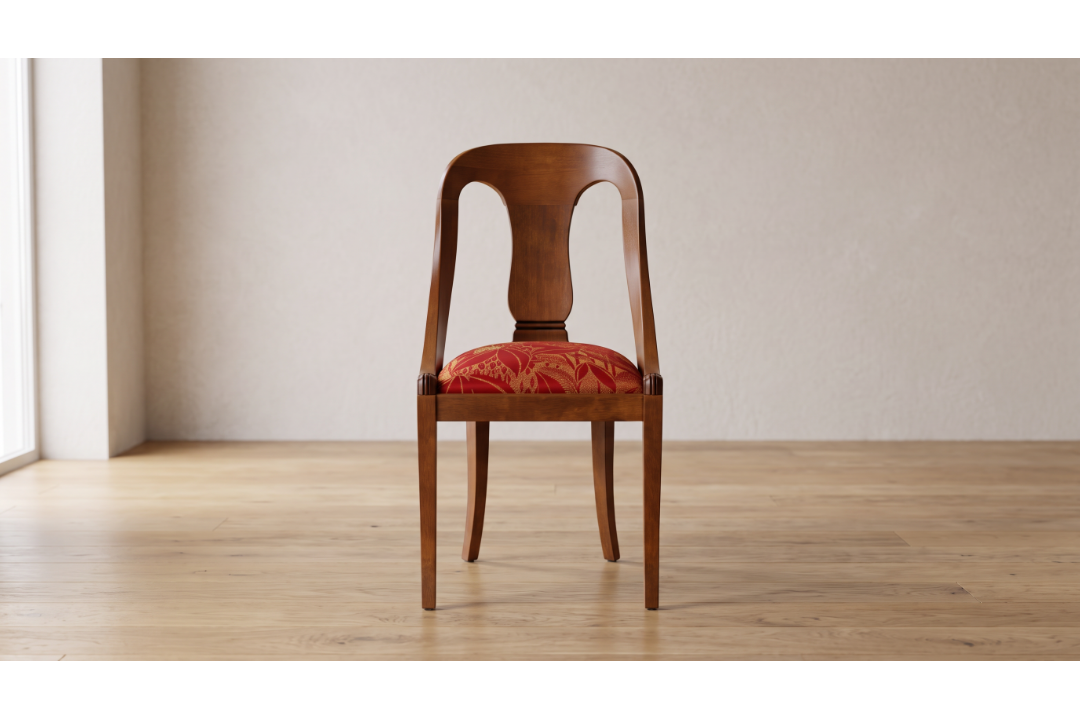 "Heurtault" chair is a sophisticated homage to the Empire style, masterfully designed to convey - Image 1 of 10