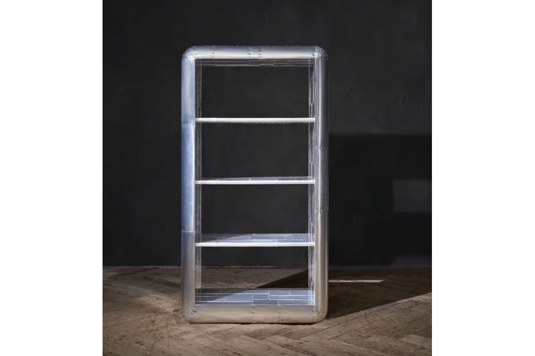 Timothy Oulton Aviator Blackhawk Hercules Bookcase in Spitfire is a monumental, industrial - Image 1 of 2