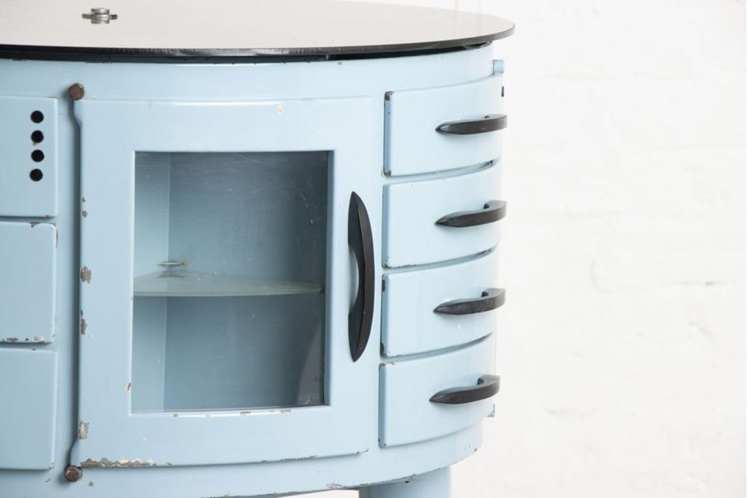 Rare 1950s French "Girator" Rotating Dental Cabinet by Léon Martin An iconic piece of mid-century - Image 8 of 13