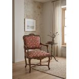Louis XIV Cabriolet Armchair “Amand” – Multi – Colour Hand – Painted Beechwood An elegant and richly