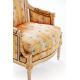 A Pair of Louis XVI easy chair "Lerouge" Copy after work signed Lerouge – The back is curved and - Image 6 of 8