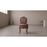 Louis XV style Chauffeuse Chair, a low – seated fireside chair (from the French chauffer, to heat)