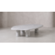 Timothy Oulton Arno Coffee Table (Large, 160 x 93cm) in Marble White Satin is a sculptural, - Image 1 of 2