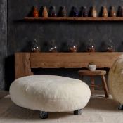 Timothy Oulton Sivan Footstool Named after the Kurdish word for shepherd as a homage to ancient