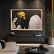 Big Ben - Metamorphosis Wall Art Striking Big Ben - Metamorphosis Wall Art piece, featuring a modern