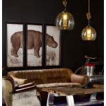 Timothy Oulton "Animal Hippo" Complete Triptych Set (Left, Center, Right) — Offered as a complete