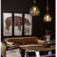 Timothy Oulton "Animal Hippo" Complete Triptych Set (Left, Center, Right) — Offered as a complete - Image 1 of 7