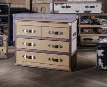 Timothy Oulton Stonyhurst Sideboard in Original Rattan is a statement storage piece that scales up
