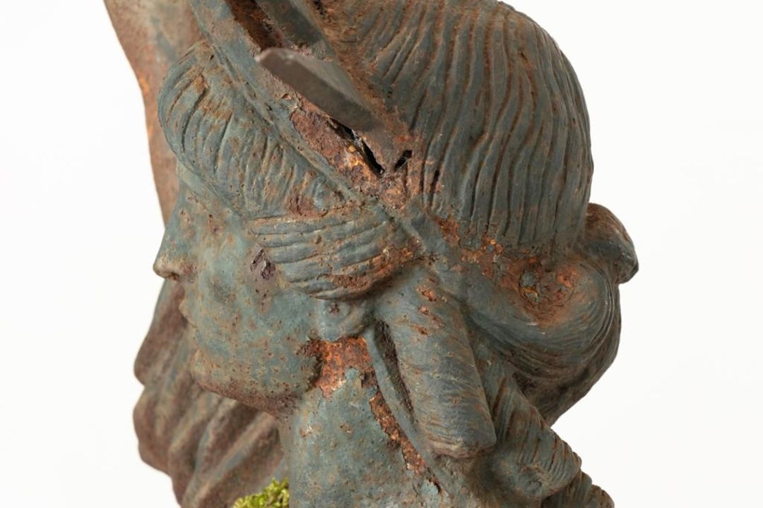 An Early 20th-Century Cast Iron Statue of Liberty Architectural Figure A striking early 20th-century - Image 16 of 20