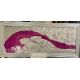 Red Ocean Wall Art Dramatic Red Ocean Wall Art piece, featuring a dynamic abstract wave motif in - Image 2 of 2