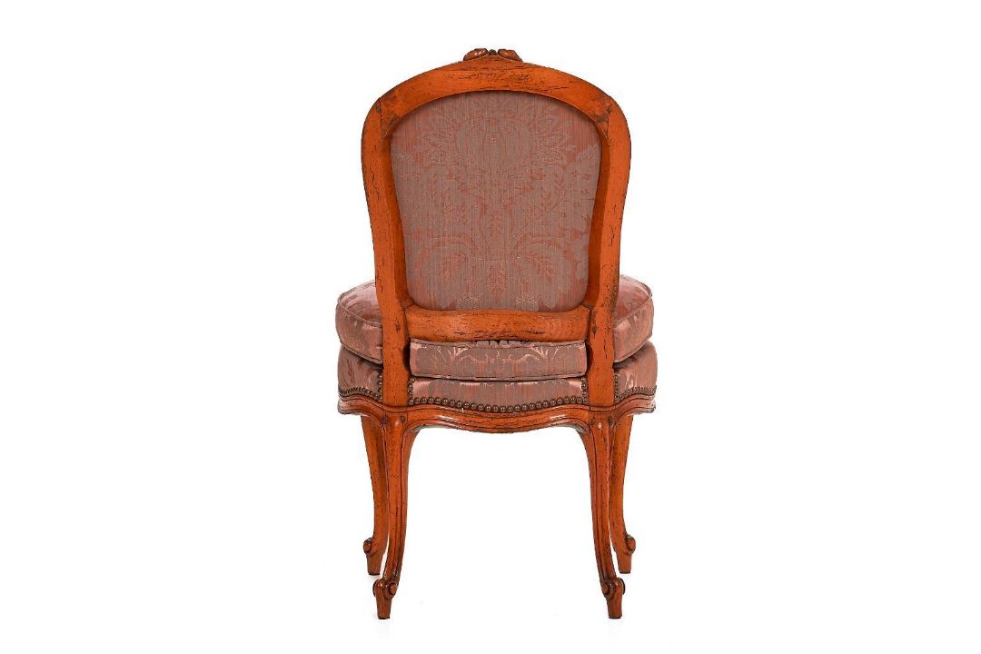 Louis XV style Chauffeuse Chair, a low – seated fireside chair (from the French chauffer, to heat) - Image 9 of 9