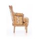 A Pair of Louis XVI easy chair "Lerouge" Copy after work signed Lerouge – The back is curved and - Image 7 of 8