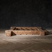 Timothy Oulton English Beam Bed UK Super King (183 x 198cm) — Masterfully crafted from Genuine