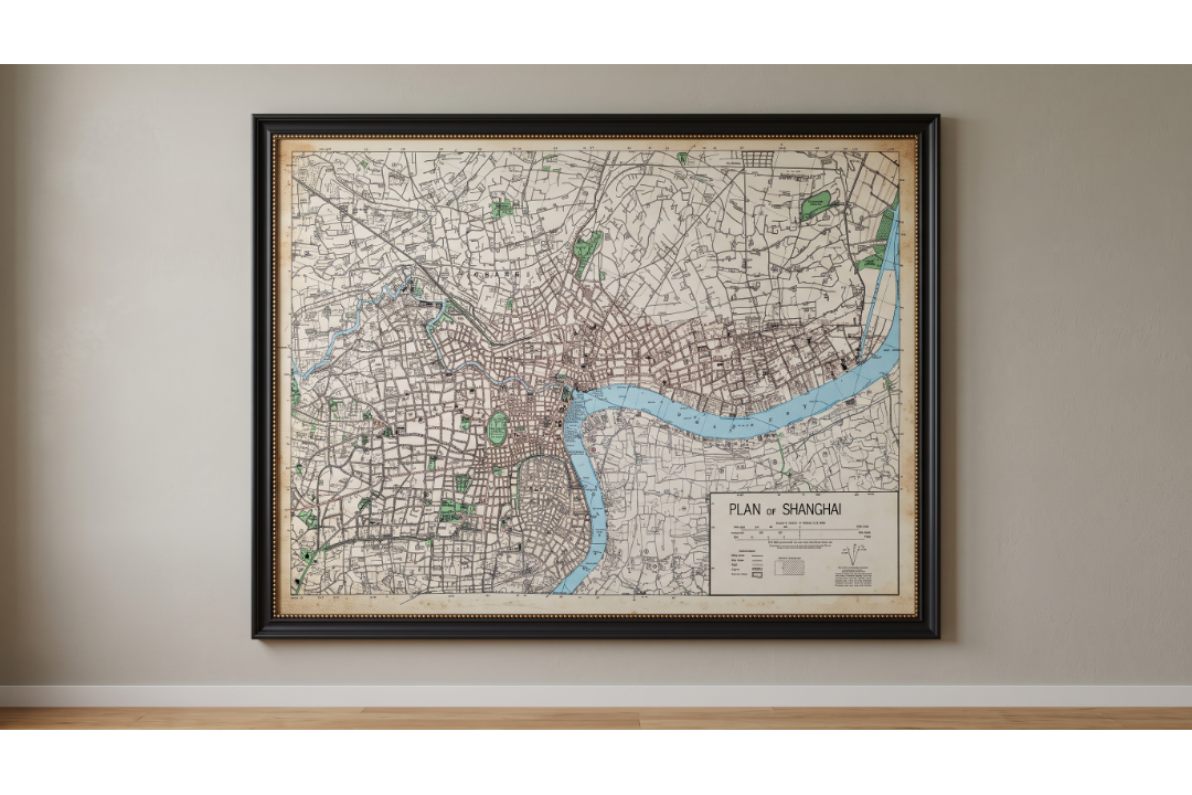 Timothy Oulton Maps Shanghai (218 x 167cm) The Timothy Oulton Maps Shanghai is a monumental, - Image 2 of 2
