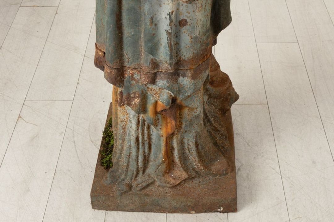 An Early 20th-Century Cast Iron Statue of Liberty Architectural Figure A striking early 20th-century - Image 15 of 20