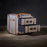 Timothy Oulton Globetrekker 2 Drawer Side Table Aero Harking back to the romantic era of long sea