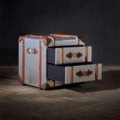 Timothy Oulton Globetrekker 2 Drawer Side Table Aero Harking back to the romantic era of long sea