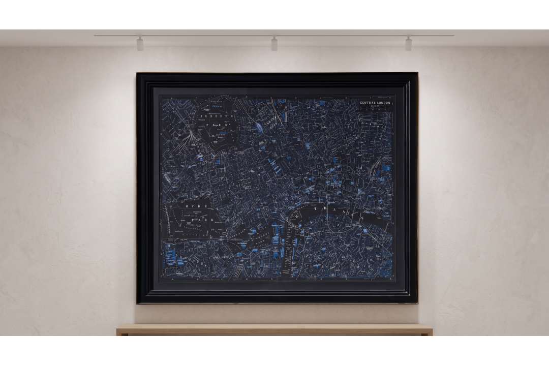 Timothy Oulton Savoy Maps London Art (109 x 90cm) The Timothy Oulton Savoy Maps London Art is a - Image 2 of 2