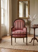 An Elegant Louis XV Style Carved Beechwood Fauteuil / Easy Chair, After Nogaret An exceptionally