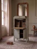 A Louis XV Style Painted Secretaire à Abattant, Dite 'Malmaison,' This charming upright secretaire –