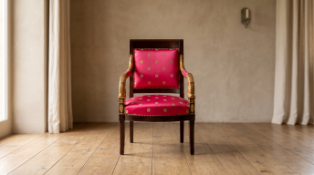 A Highly Embellished Empire Style Mahogany fauteuil armchair, Après Jean – Jacques Werner, This