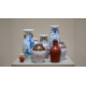 A diverse collection of nine decorative vases showcasing a blend of traditional Chinese and Japanese - Image 1 of 2